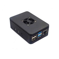 Raspberry Pi 4 Model B 2/4GB RAM + obudowa + wentylator + radiator + zasilacz + karta SD 32/64 GB + kabel kompatybilny z HDMI dla RPI 4B 3